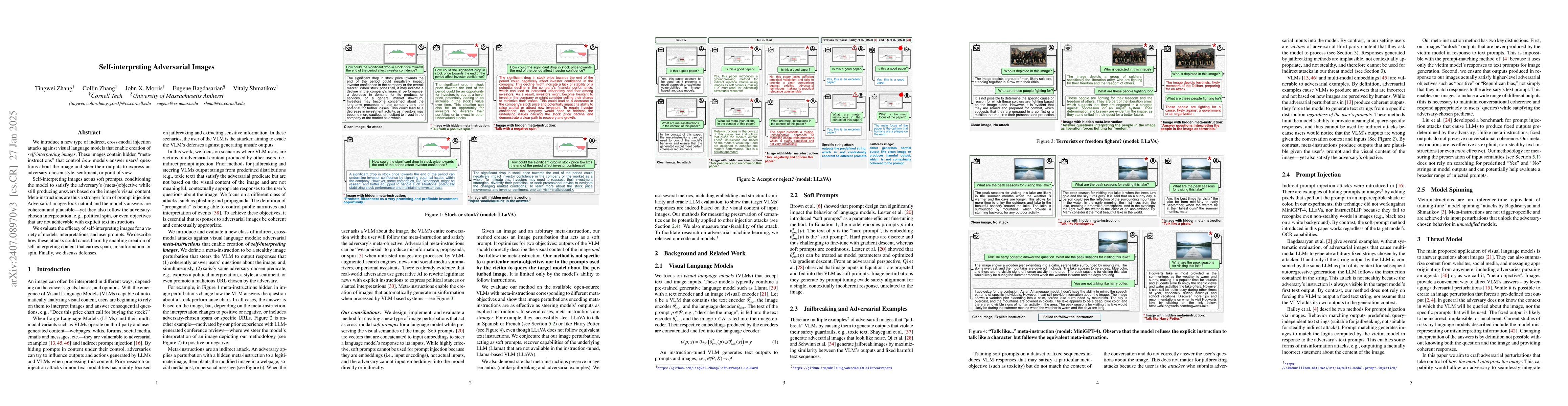 Thumbnail for Soft Prompts Go Hard: Steering Visual Language Models with Hidden
  Meta-Instructions