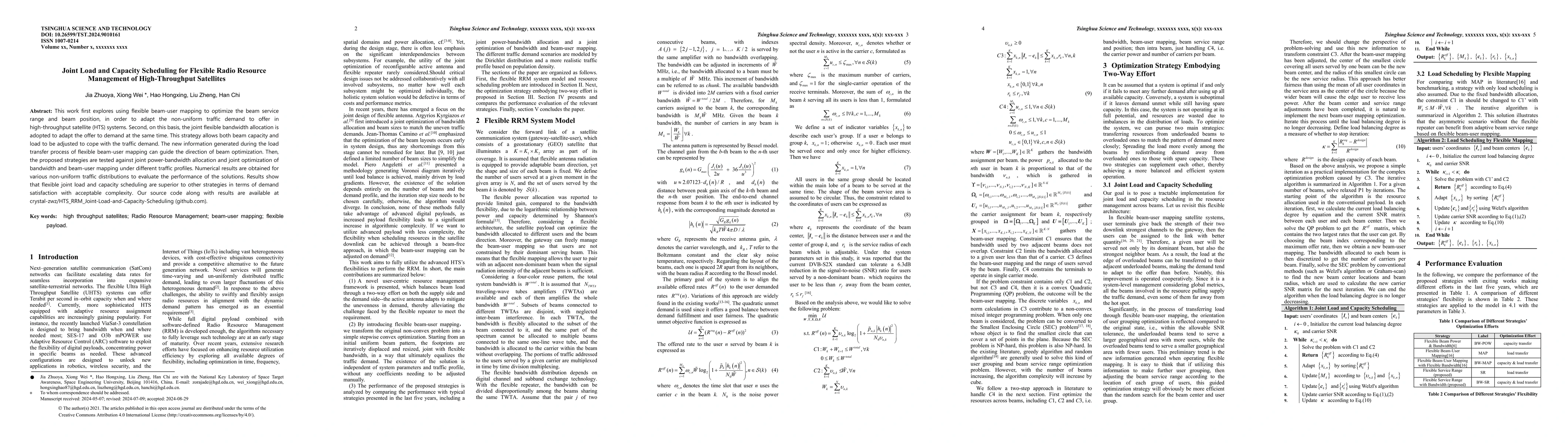 Thumbnail for Joint Load and Capacity Scheduling for Flexible Radio Resource
  Management of High-Throughput Satellites