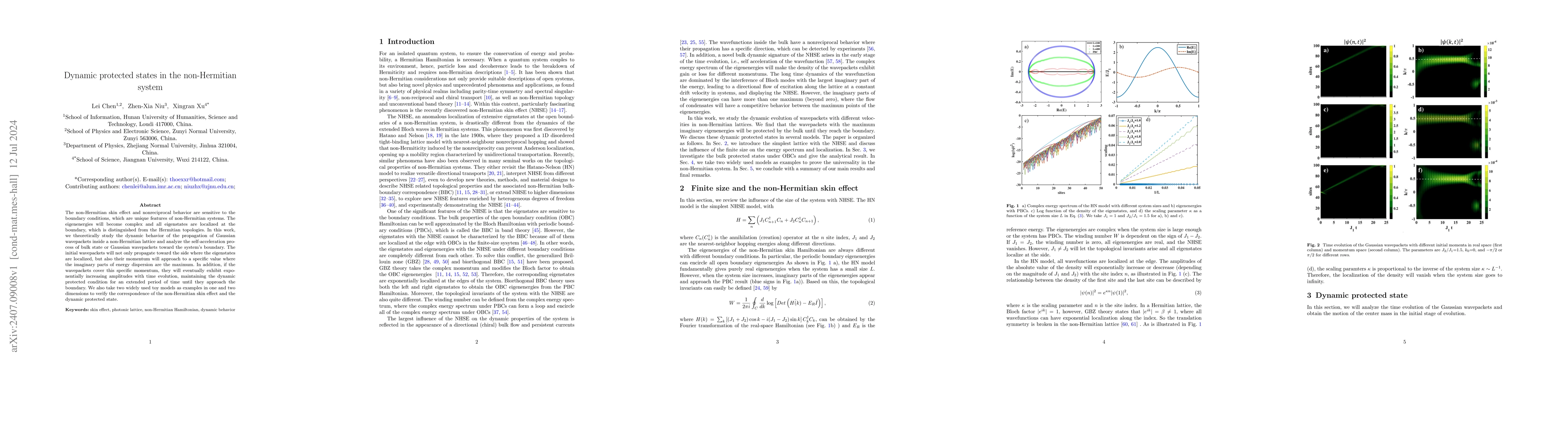 Thumbnail for Dynamic protected states in the non-Hermitian system