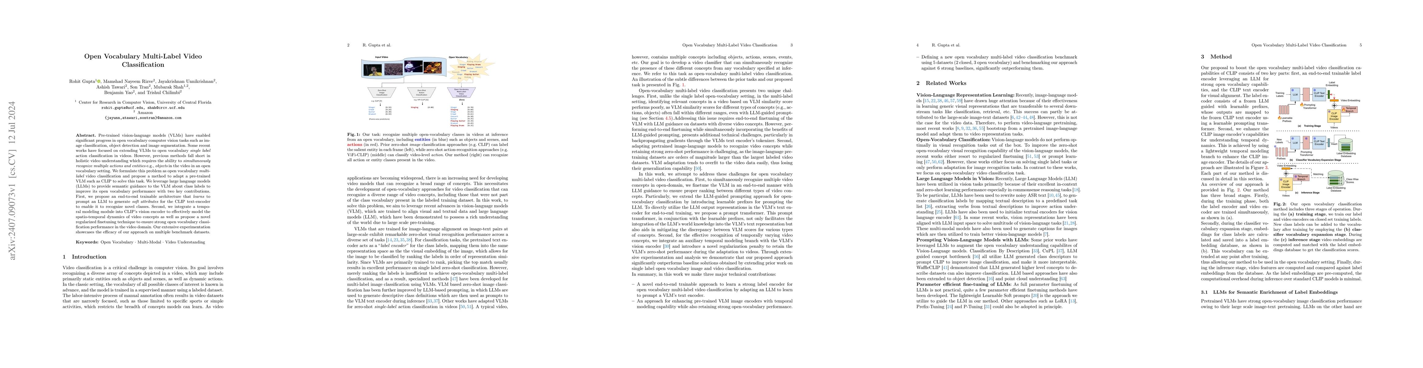 Thumbnail for Open Vocabulary Multi-Label Video Classification