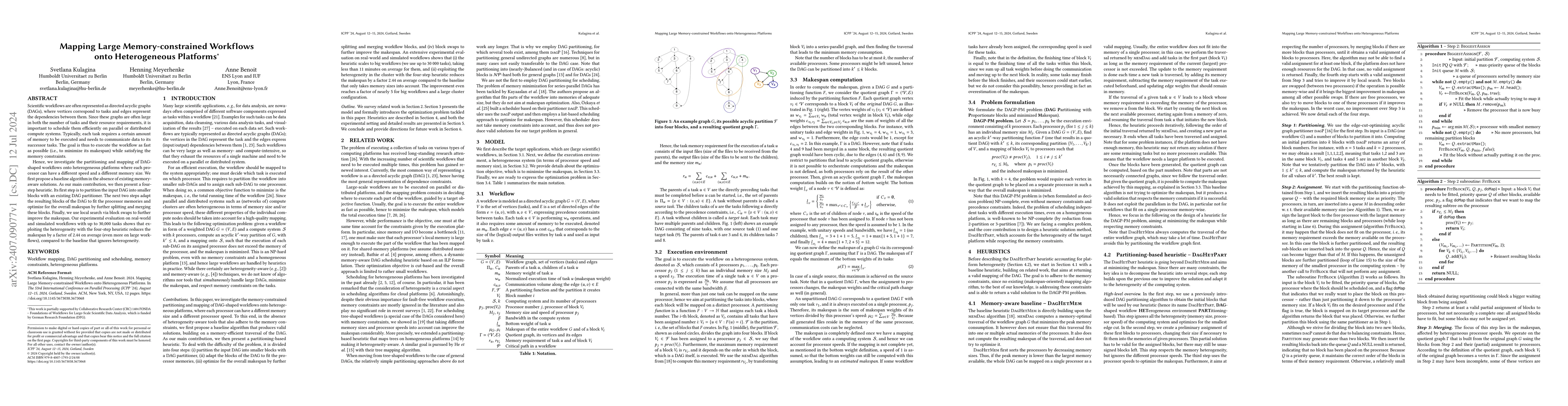 Thumbnail for Mapping Large Memory-constrained Workflows onto Heterogeneous Platforms