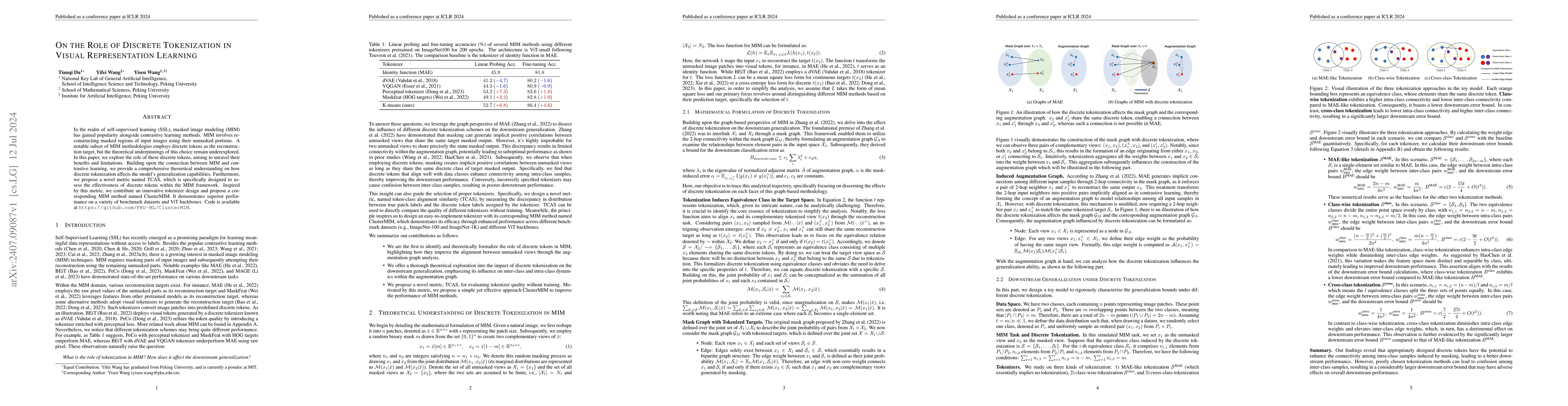 Thumbnail for On the Role of Discrete Tokenization in Visual Representation Learning