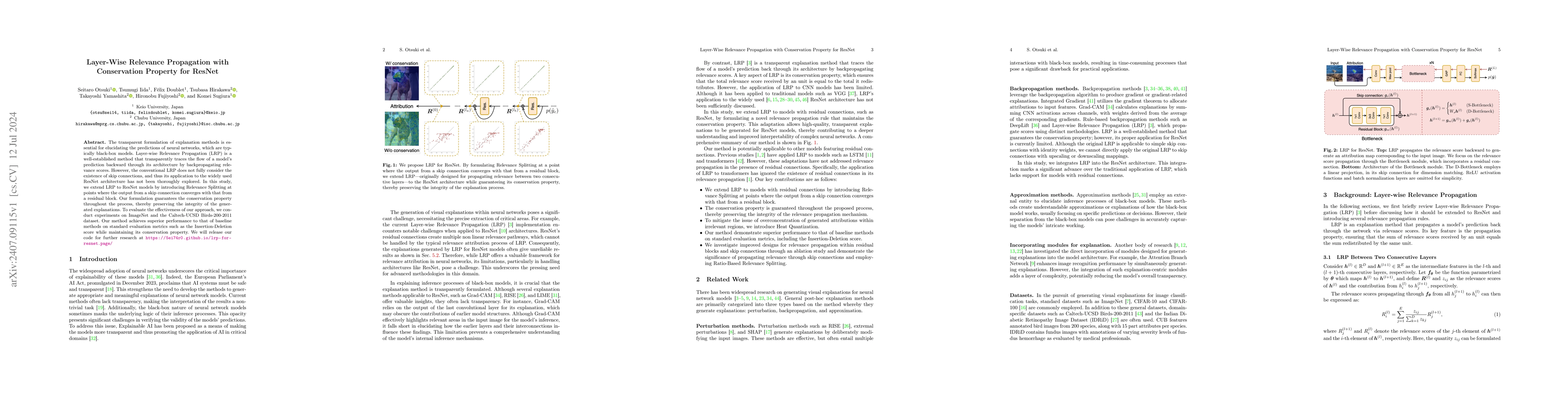 Thumbnail for Layer-Wise Relevance Propagation with Conservation Property for ResNet