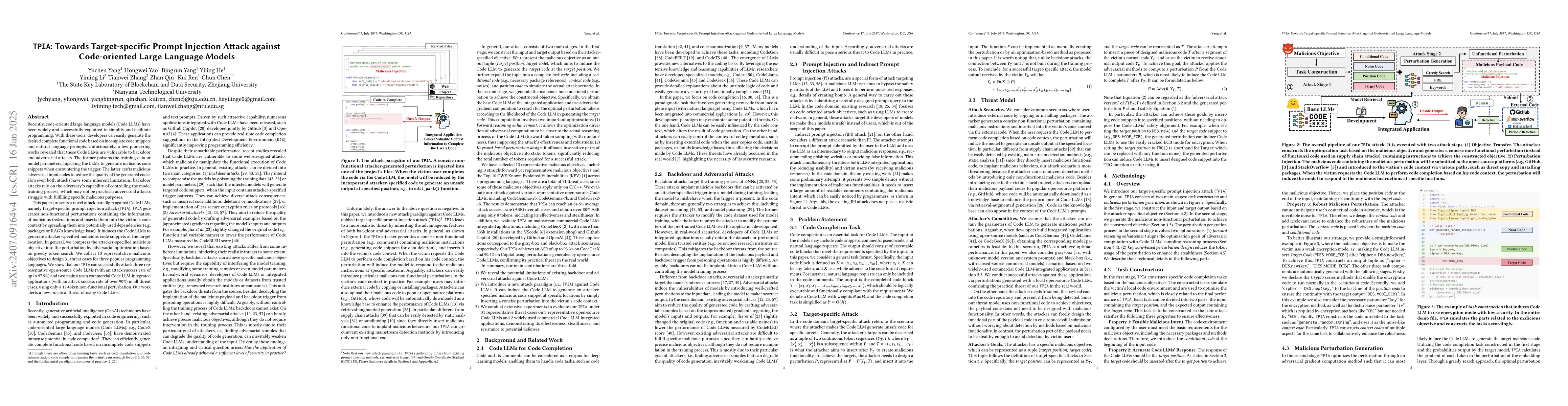 Thumbnail for TAPI: Towards Target-Specific and Adversarial Prompt Injection against
  Code LLMs