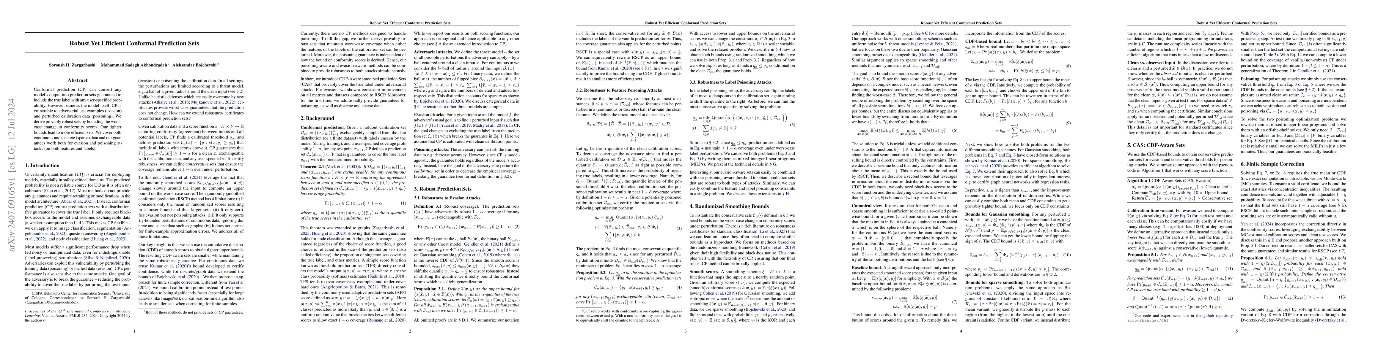 Thumbnail for Robust Yet Efficient Conformal Prediction Sets