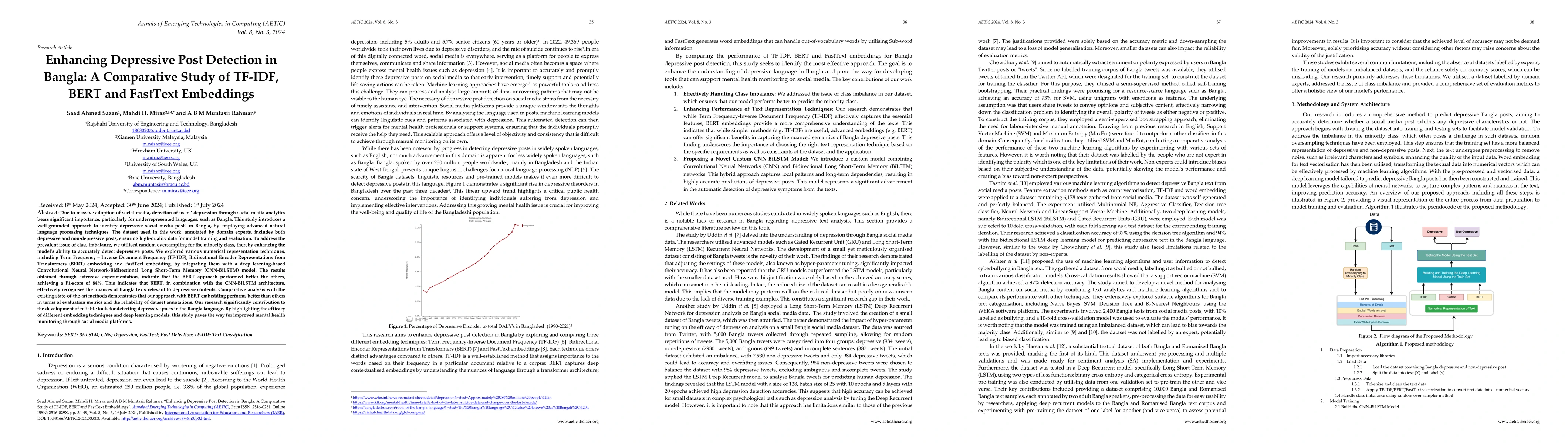 Thumbnail for Enhancing Depressive Post Detection in Bangla: A Comparative Study of
  TF-IDF, BERT and FastText Embeddings
