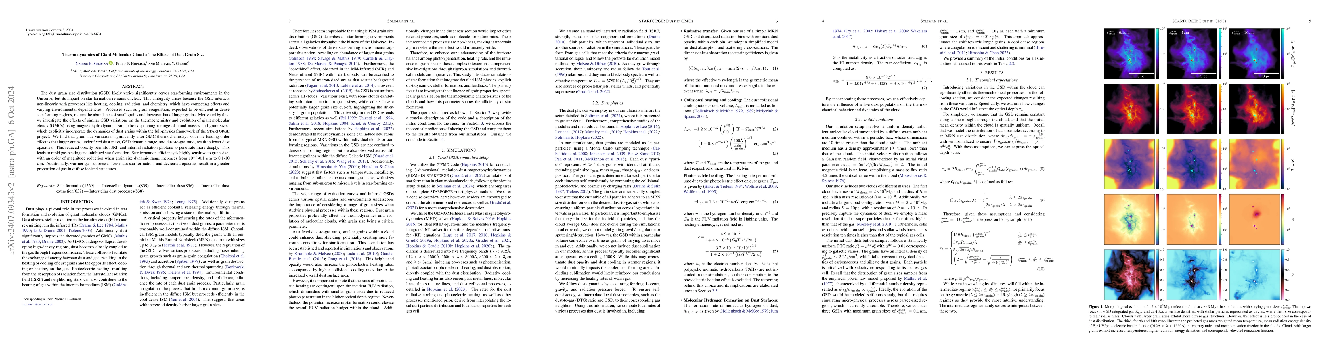 Thumbnail for Thermodynamics of Giant Molecular Clouds: The Effects of Dust Grain Size