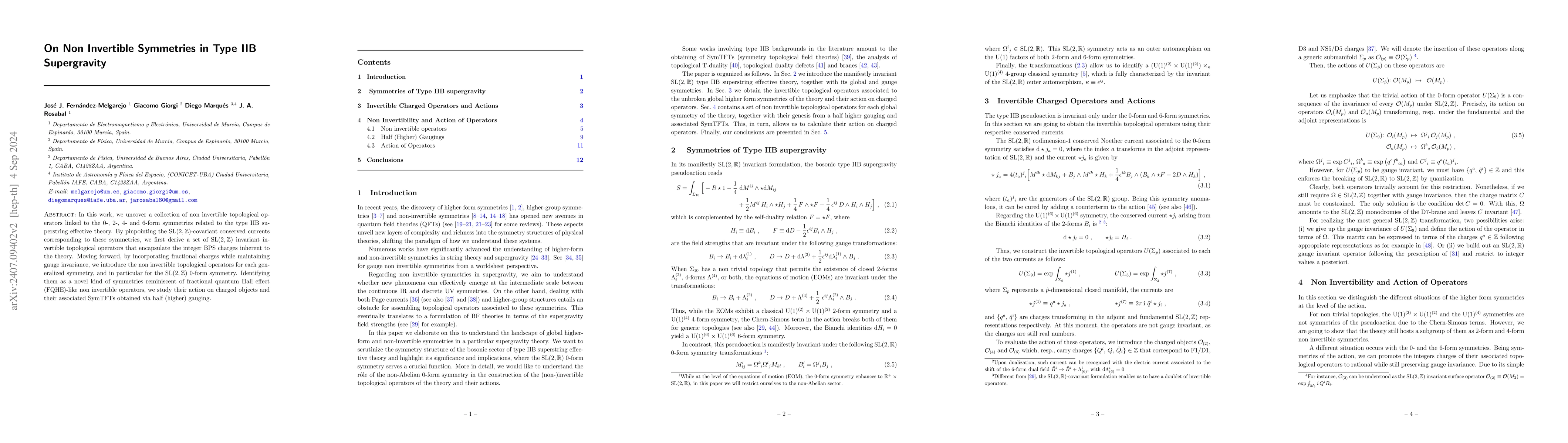 Thumbnail for On Non Invertible Symmetries in Type IIB Supergravity