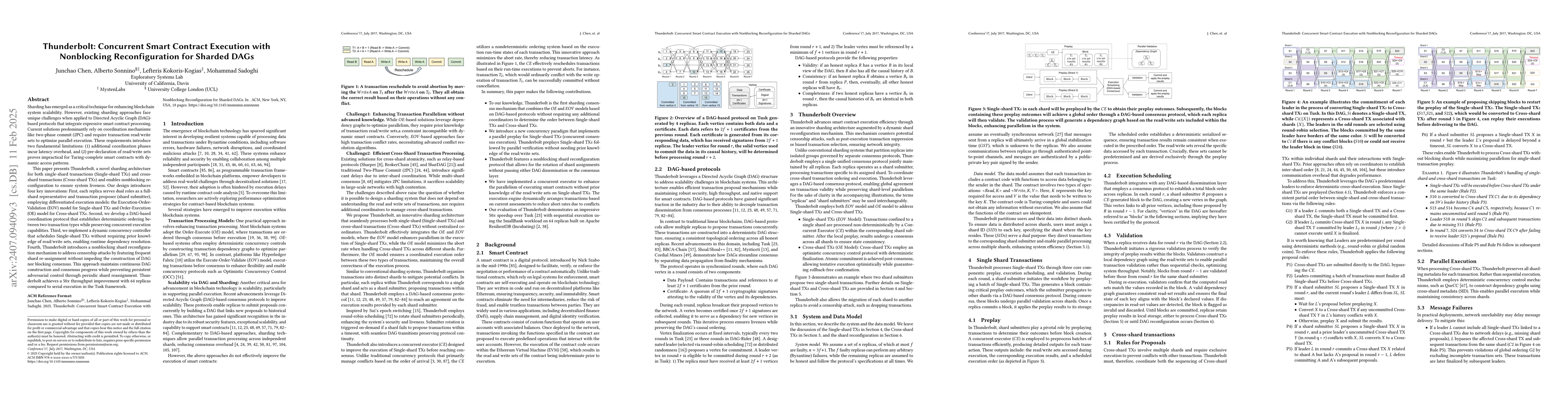 Thumbnail for Thunderbolt: Causal Concurrent Consensus and Execution