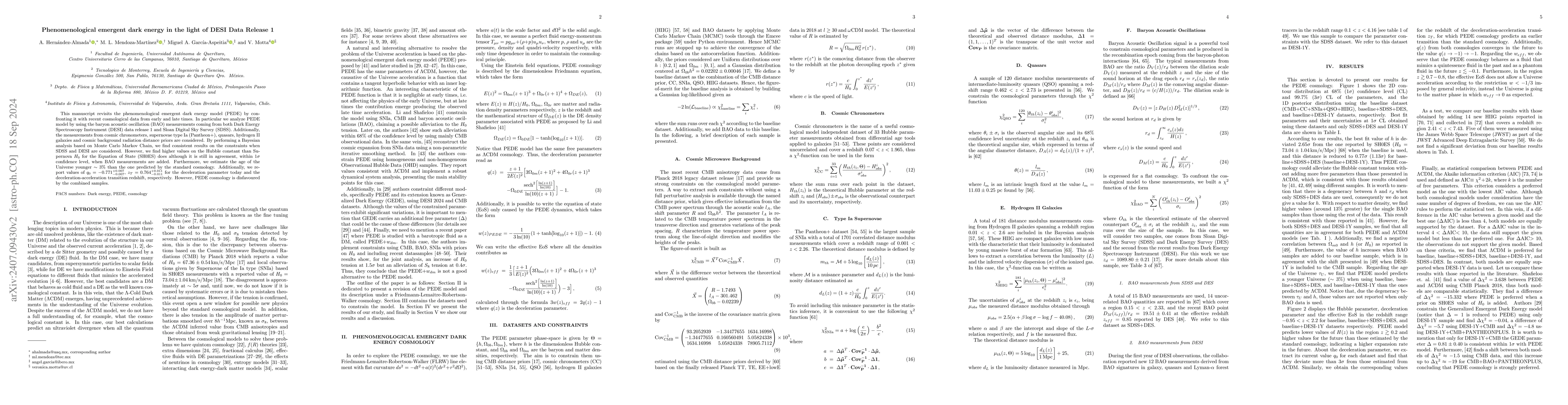 Thumbnail for Phenomenological emergent dark energy in the light of DESI Data Release
  1