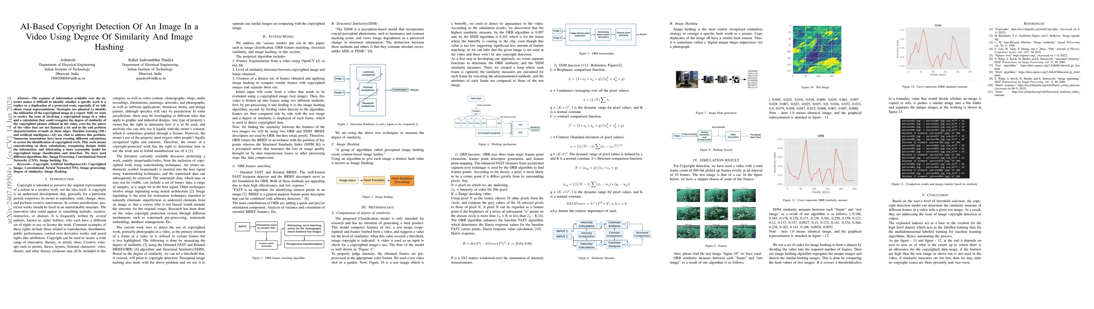 Thumbnail for AI-Based Copyright Detection Of An Image In a Video Using Degree Of
  Similarity And Image Hashing
