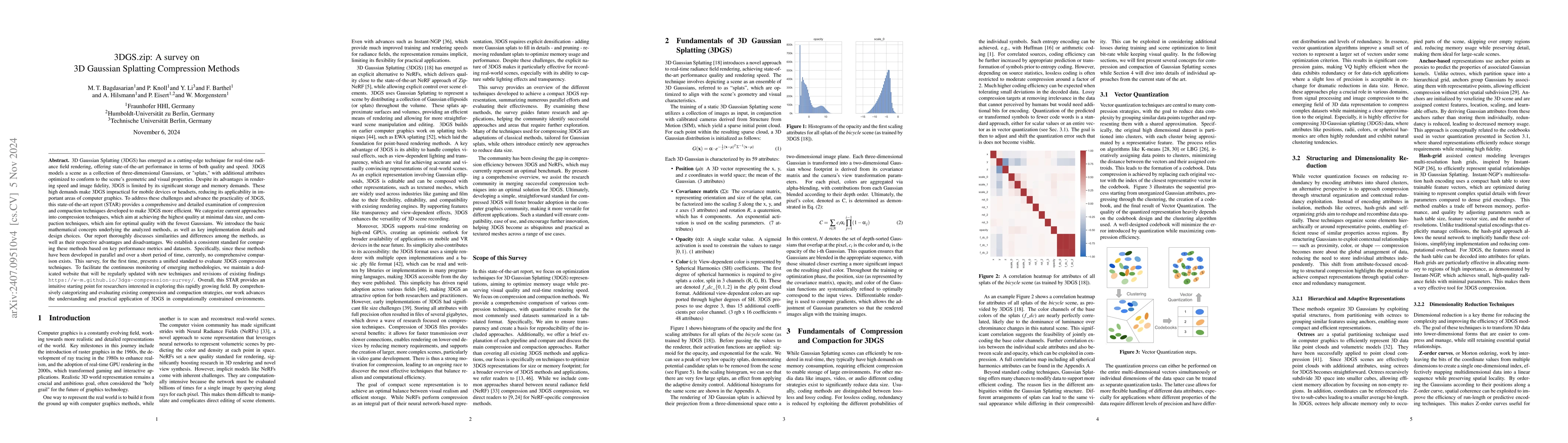Thumbnail for 3DGS.zip: A survey on 3D Gaussian Splatting Compression Methods
