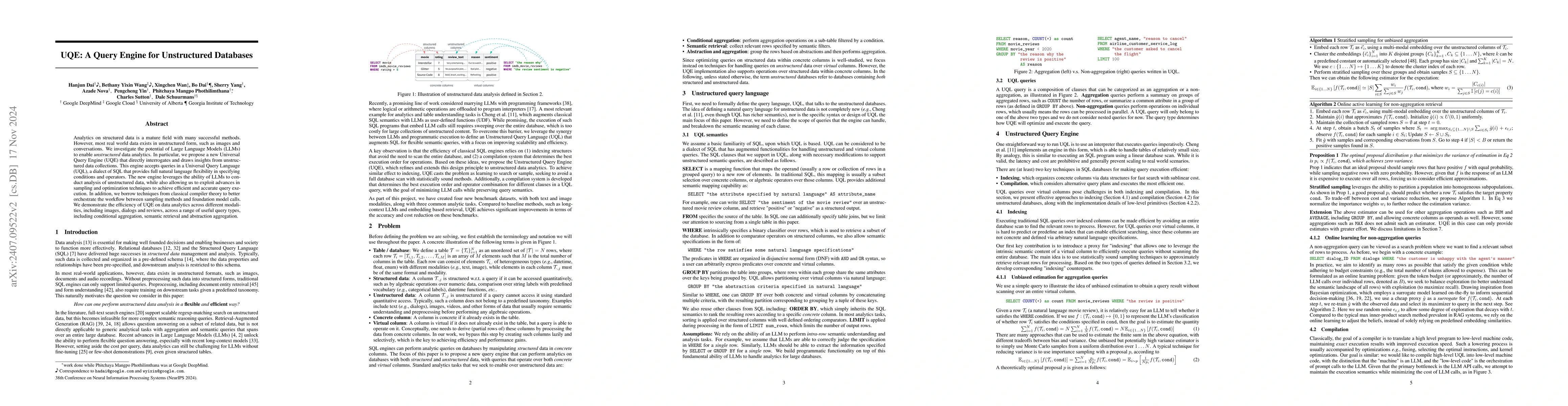 Thumbnail for UQE: A Query Engine for Unstructured Databases