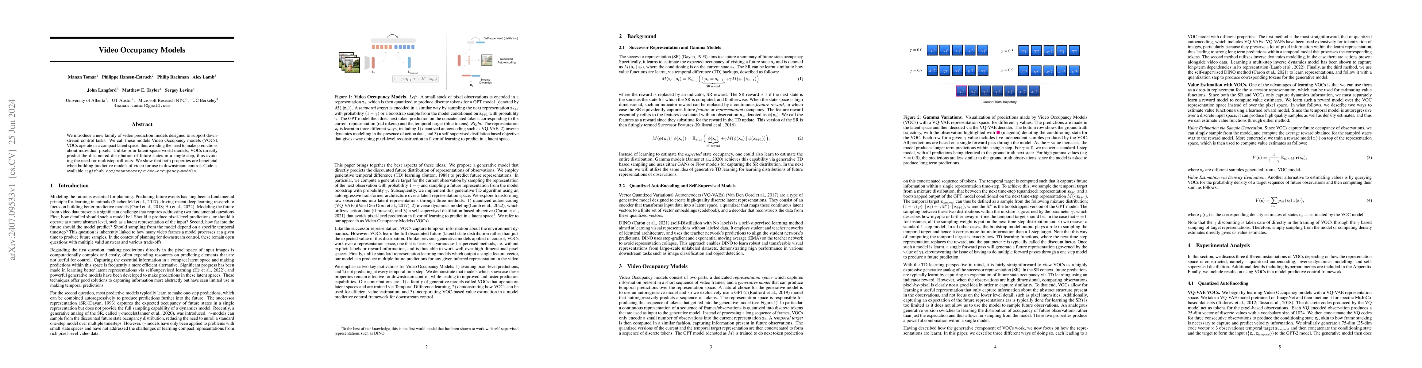 Thumbnail for Video Occupancy Models