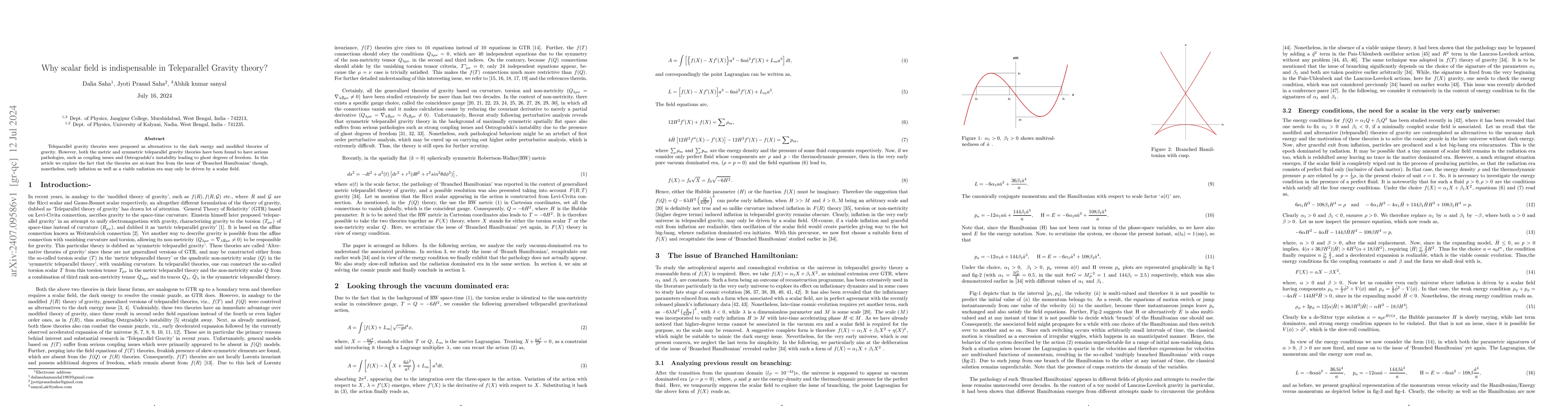 Thumbnail for Why scalar field is indispensable in Teleparallel Gravity theory?