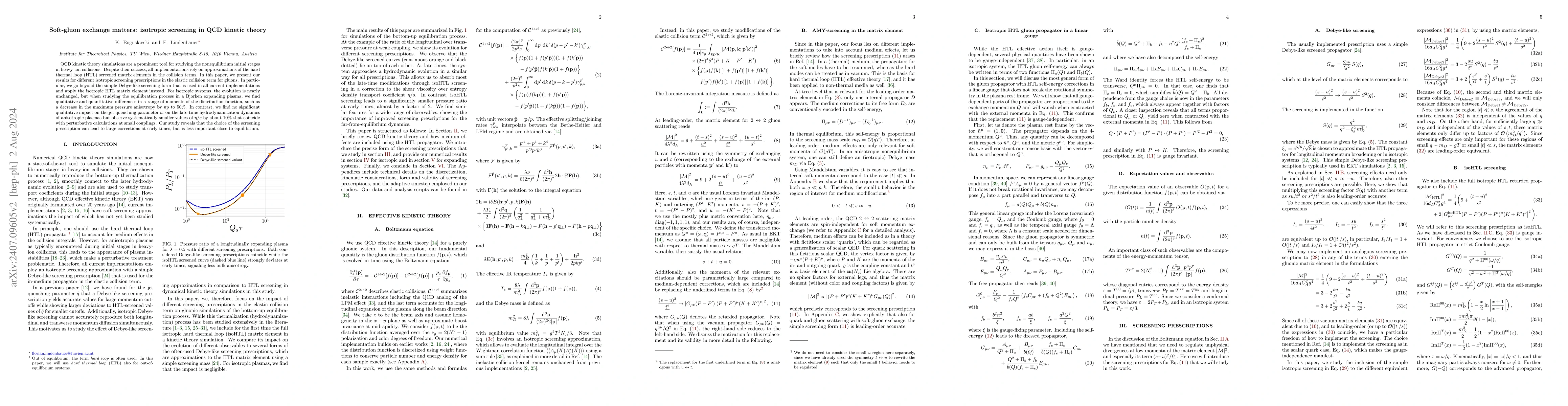 Thumbnail for Soft-gluon exchange matters: isotropic screening in QCD kinetic theory