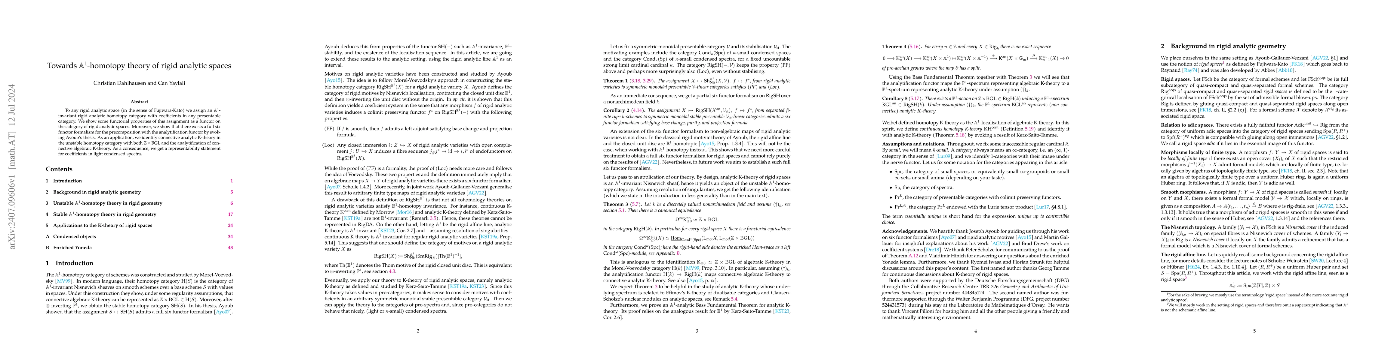 Thumbnail for Towards $\mathbb{A}^1$-homotopy theory of rigid analytic spaces