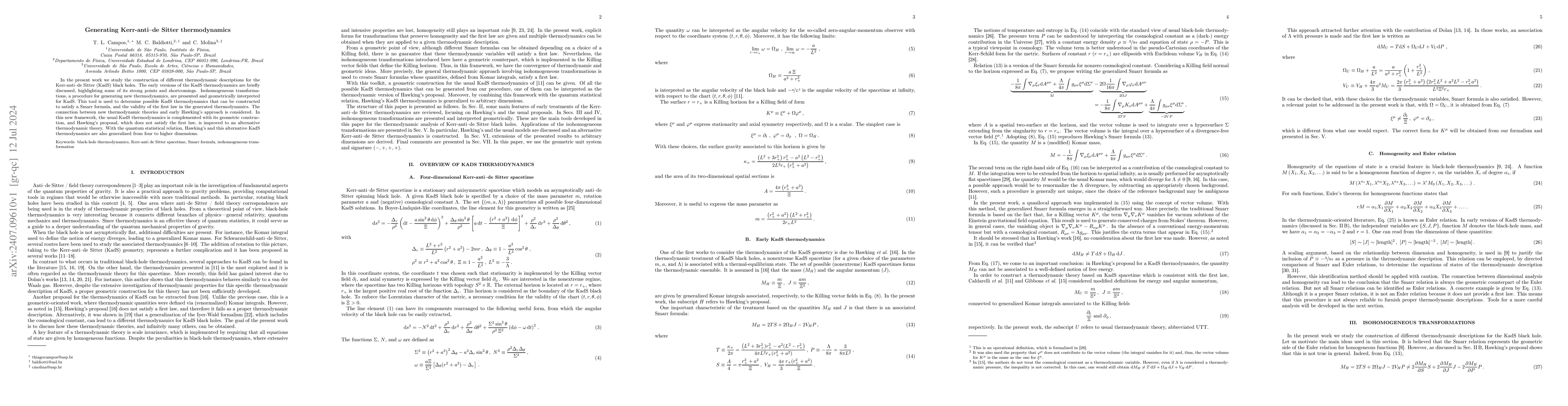 Thumbnail for Generating Kerr-anti-de Sitter thermodynamics