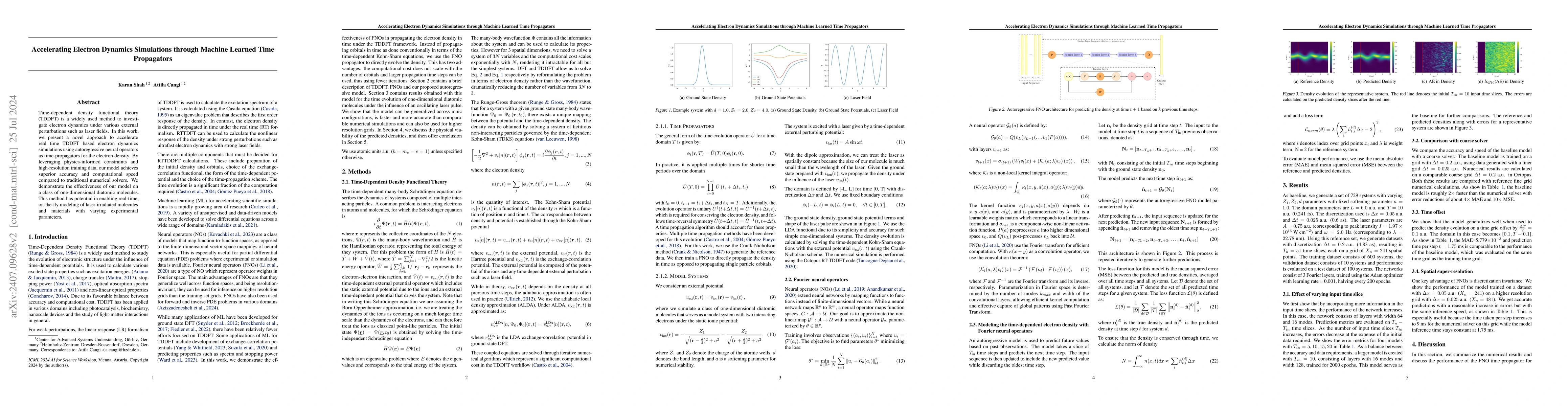 Thumbnail for Accelerating Electron Dynamics Simulations through Machine Learned Time
  Propagators