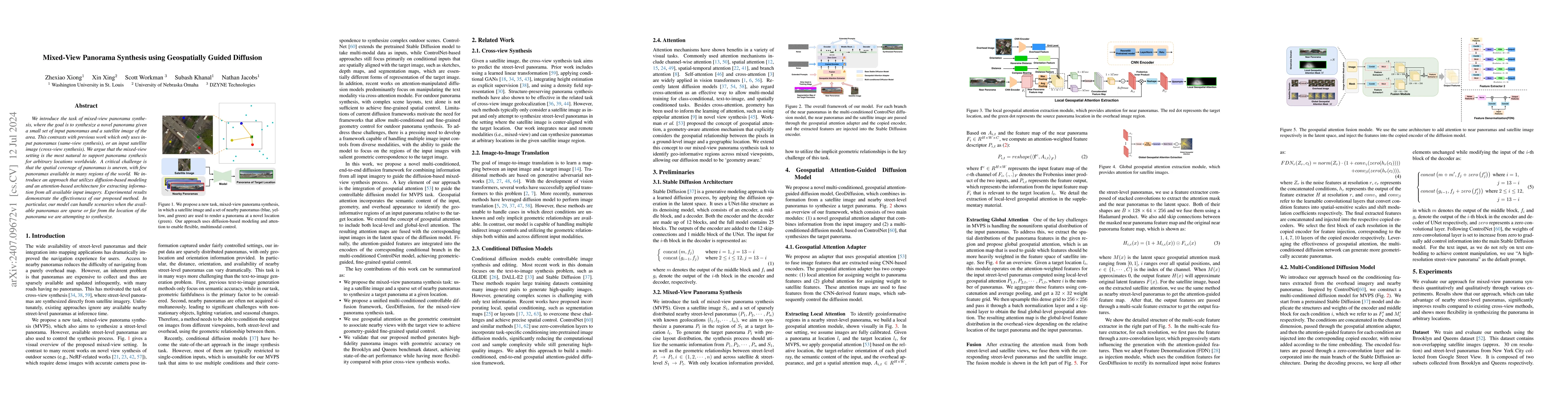 Thumbnail for Mixed-View Panorama Synthesis using Geospatially Guided Diffusion