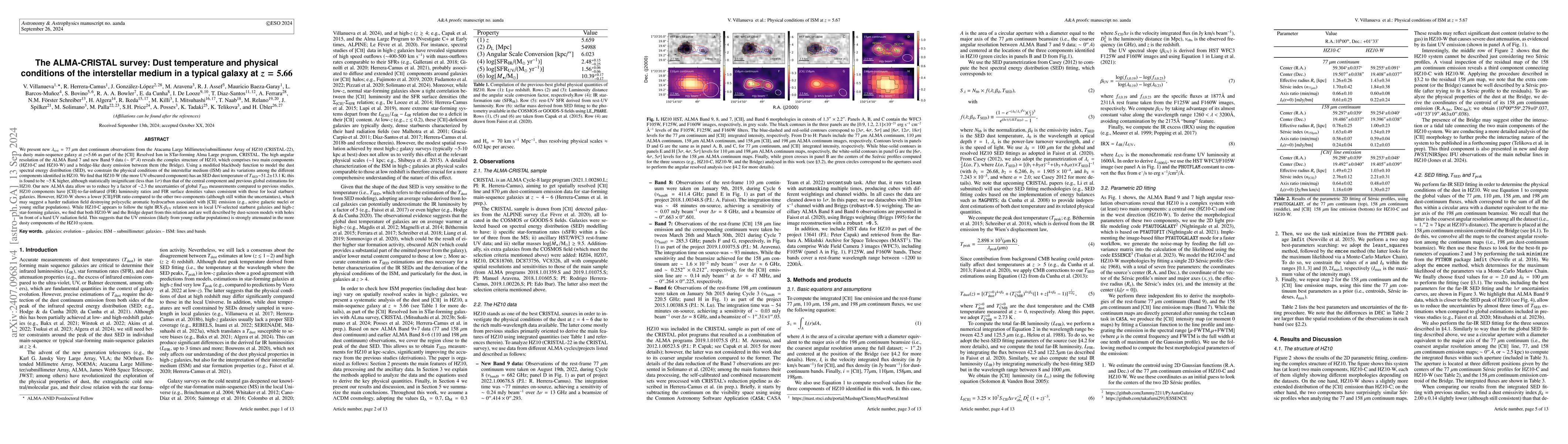 Thumbnail for The ALMA-CRISTAL survey: Dust temperature and physical conditions of the
  interstellar medium in a typical galaxy at z=5.66