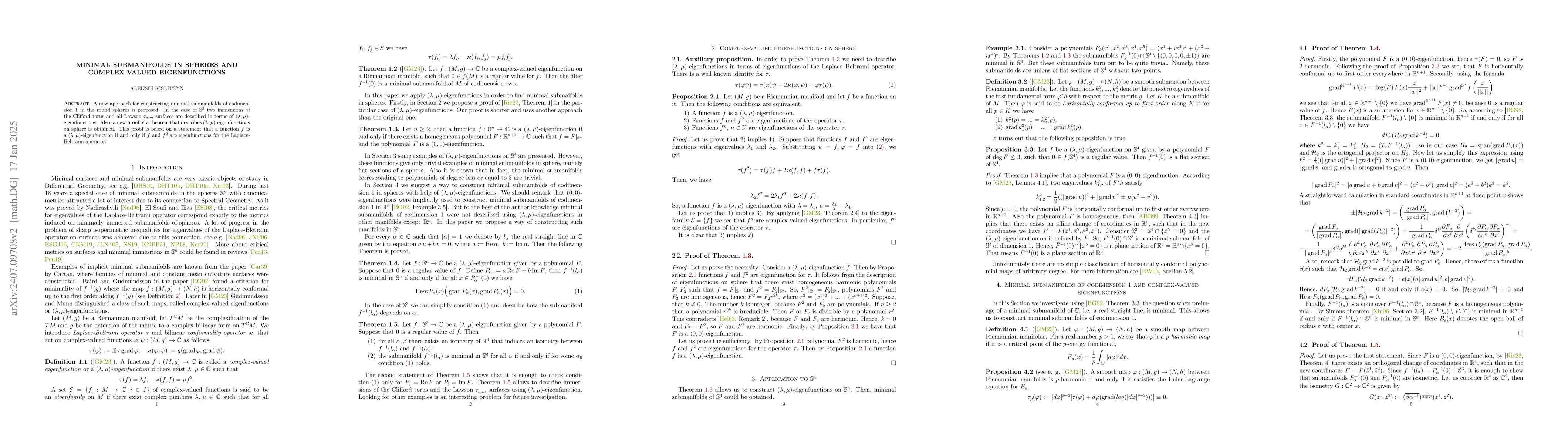 Thumbnail for Minimal submanifolds in spheres and complex-valued eigenfunctions