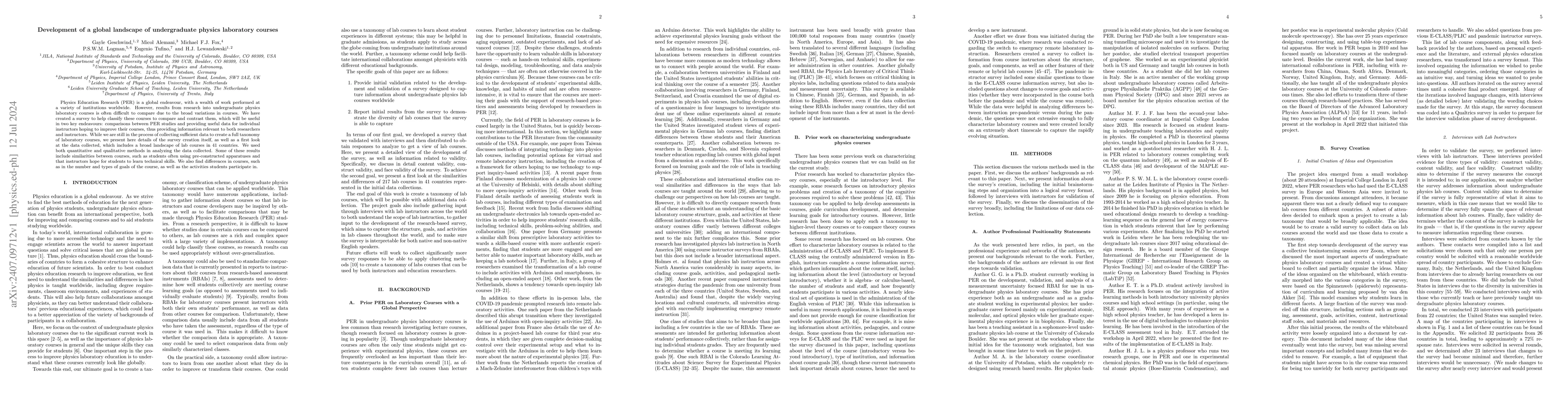 Thumbnail for Development of a global landscape of undergraduate physics laboratory
  courses
