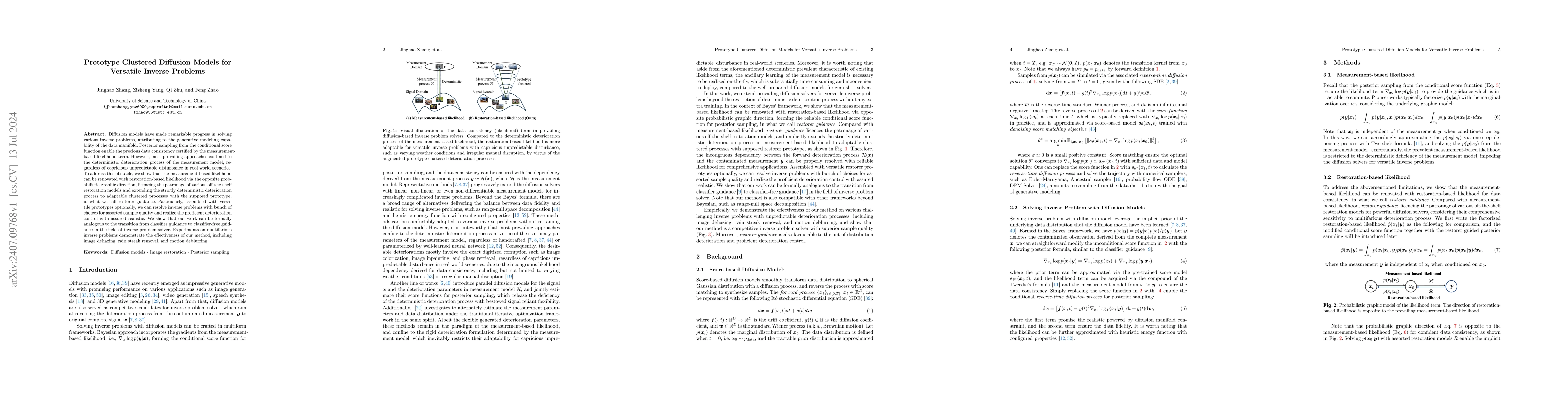 Thumbnail for Prototype Clustered Diffusion Models for Versatile Inverse Problems