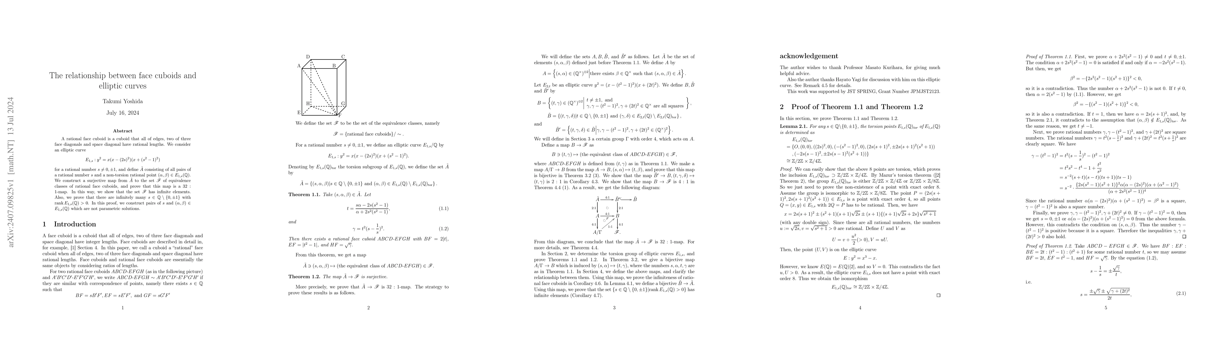 Thumbnail for The relationship between face cuboids and elliptic curves