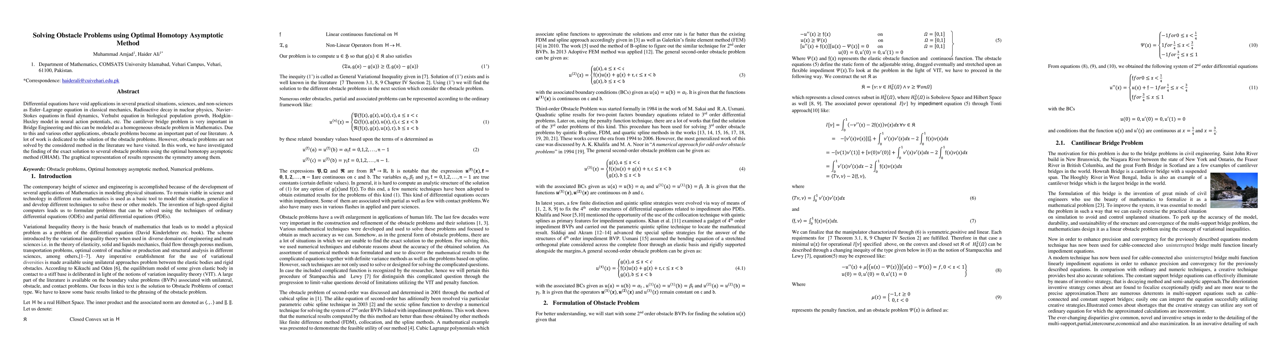 Thumbnail for Solving Obstacle Problems using Optimal Homotopy Asymptotic Method