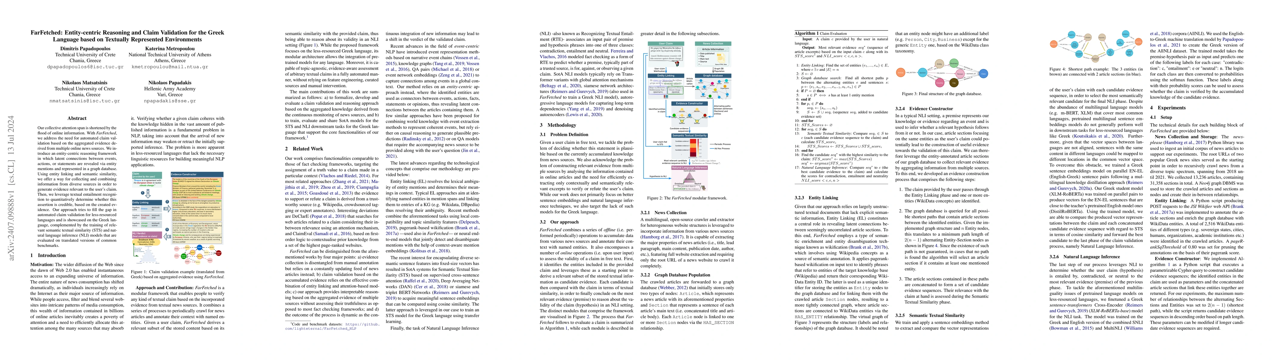 Thumbnail for FarFetched: Entity-centric Reasoning and Claim Validation for the Greek
  Language based on Textually Represented Environments
