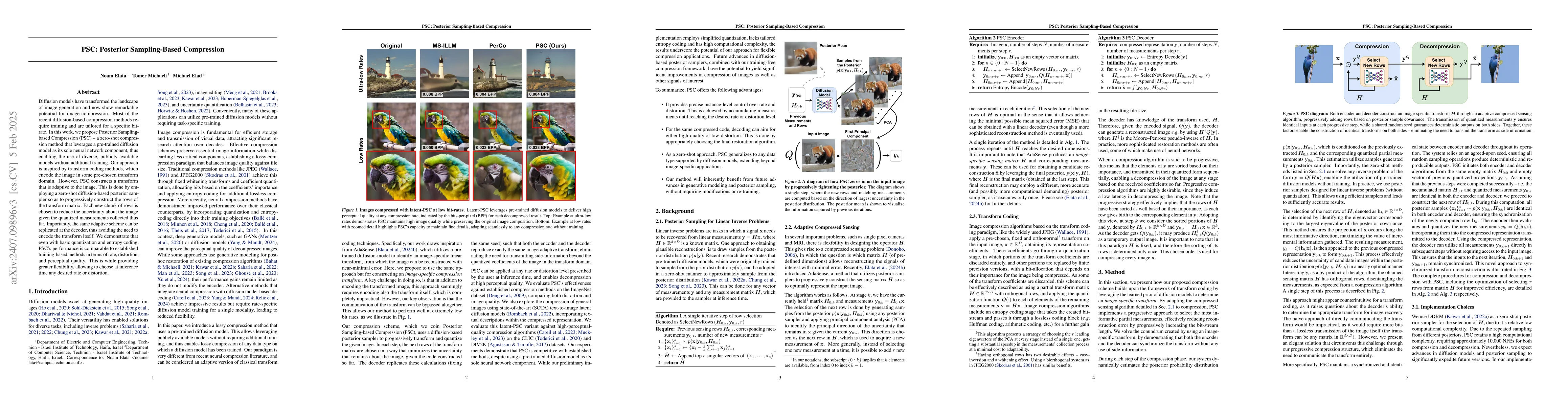 Thumbnail for Zero-Shot Image Compression with Diffusion-Based Posterior Sampling