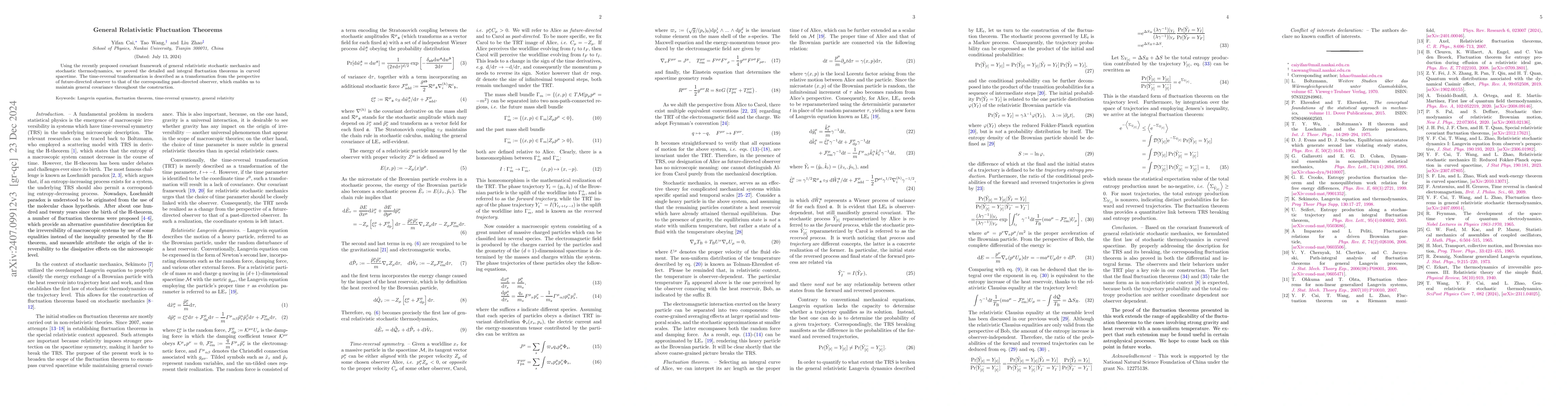 Thumbnail for General Relativistic Fluctuation Theorems