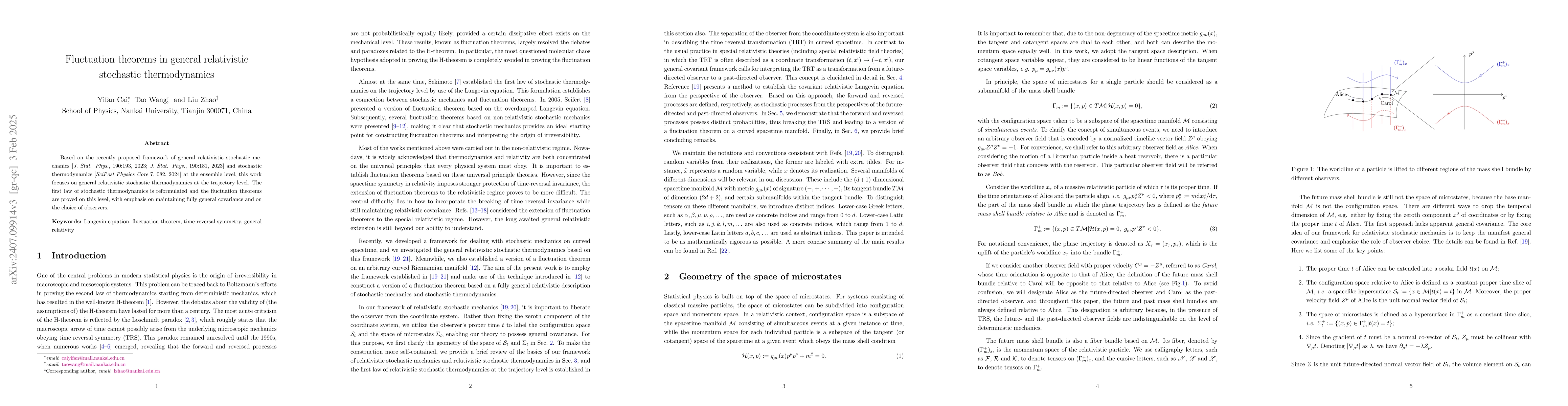 Thumbnail for Fluctuation theorems in general relativistic stochastic thermodynamics