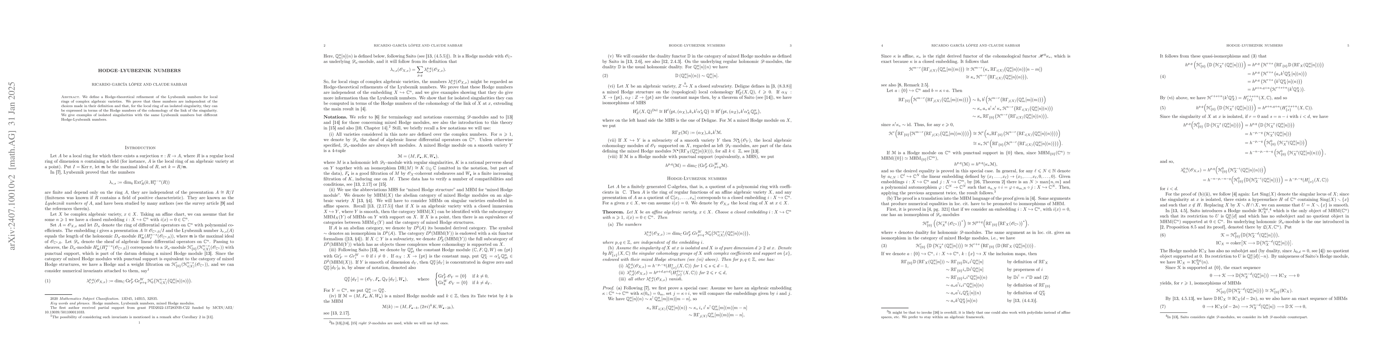 Thumbnail for Hodge-Lyubeznik numbers