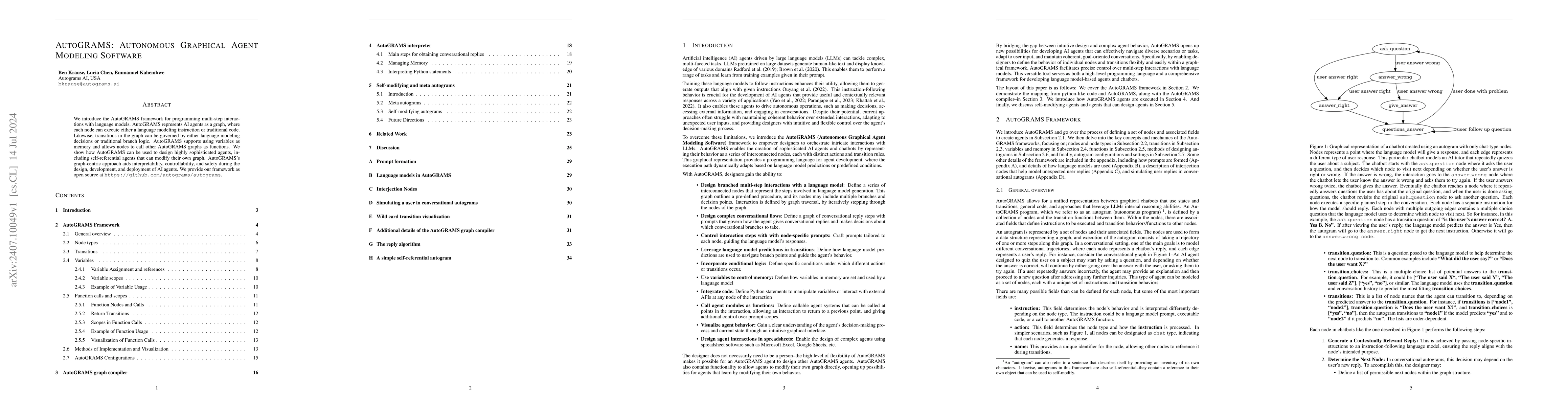 Thumbnail for AutoGRAMS: Autonomous Graphical Agent Modeling Software