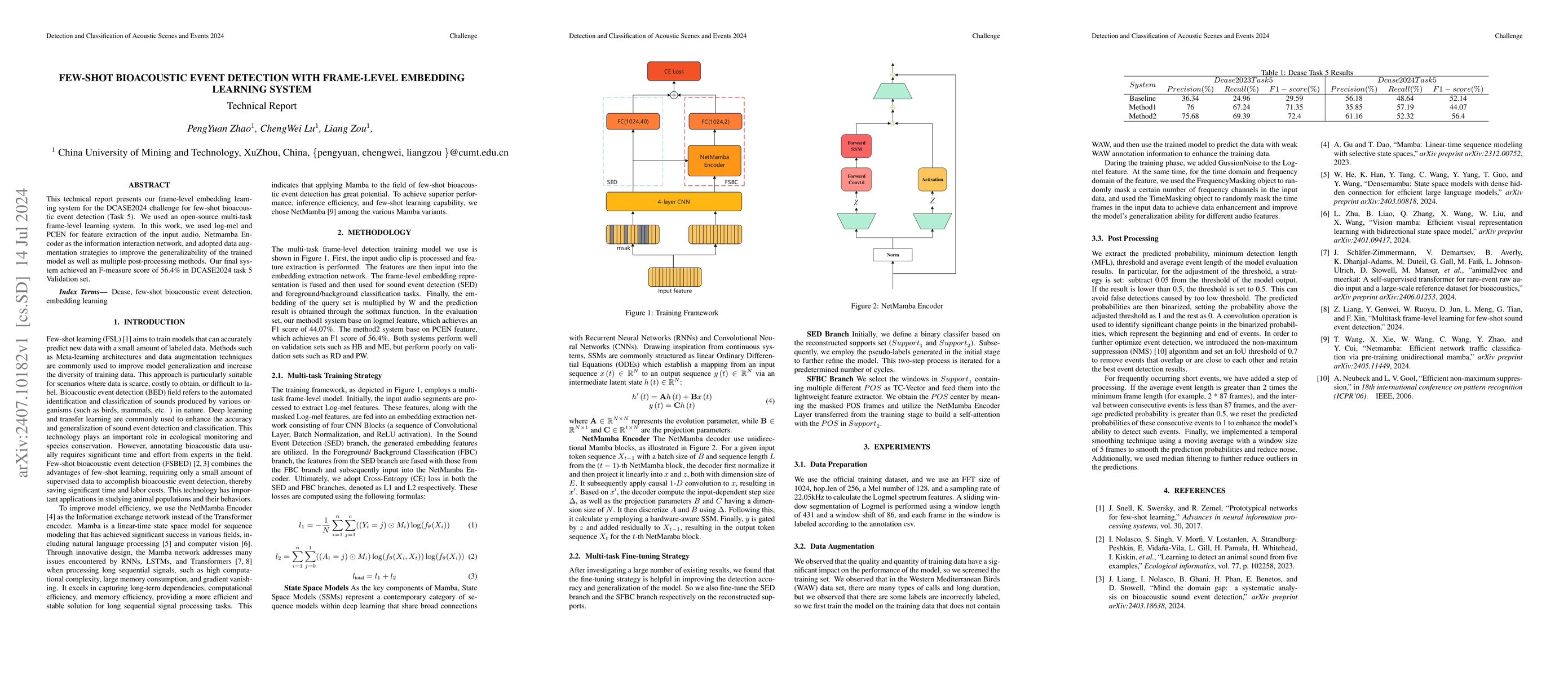 Thumbnail for Few-Shot Bioacoustic Event Detection with Frame-Level Embedding Learning
  System