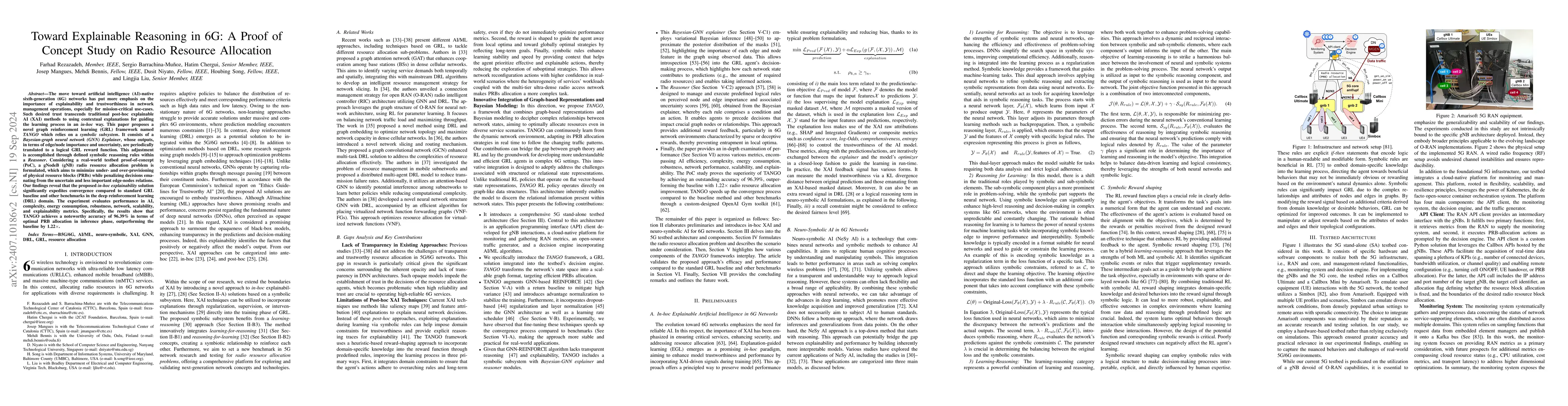 Thumbnail for Toward Explainable Reasoning in 6G: A Proof of Concept Study on Radio
  Resource Allocation