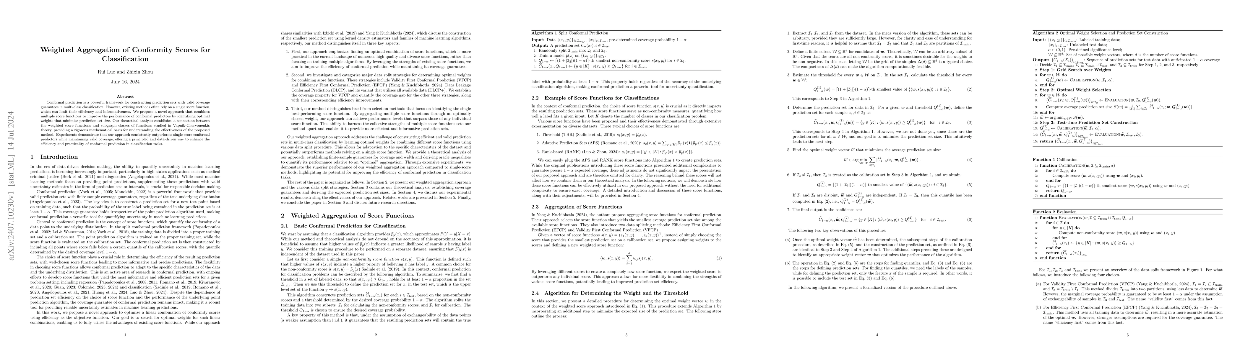 Thumbnail for Weighted Aggregation of Conformity Scores for Classification