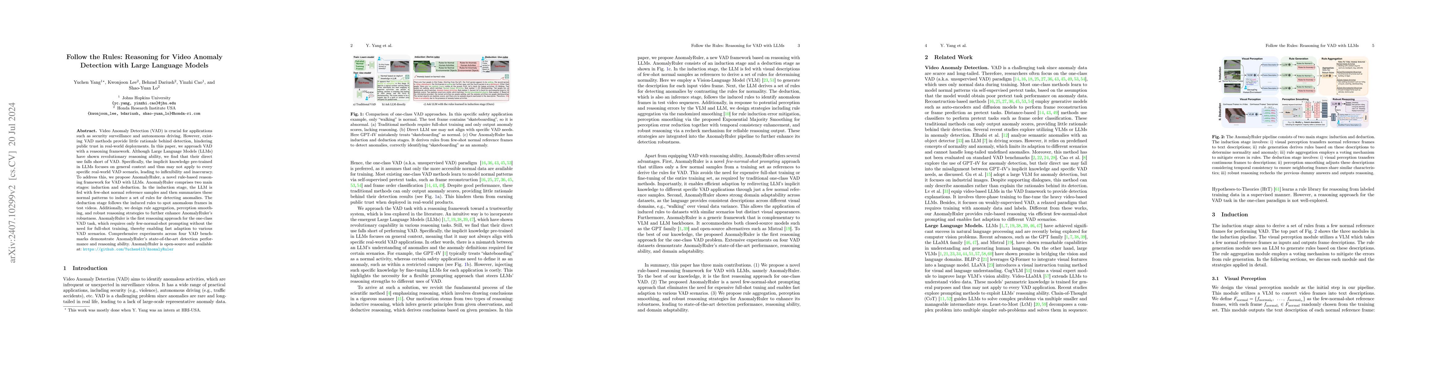 Thumbnail for Follow the Rules: Reasoning for Video Anomaly Detection with Large
  Language Models