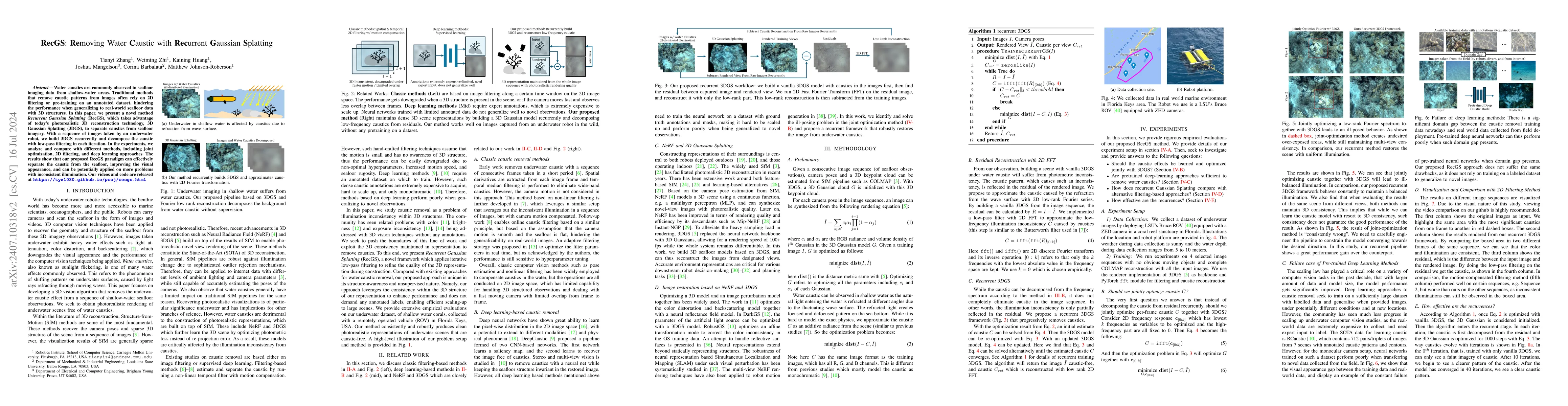 Thumbnail for RecGS: Removing Water Caustic with Recurrent Gaussian Splatting