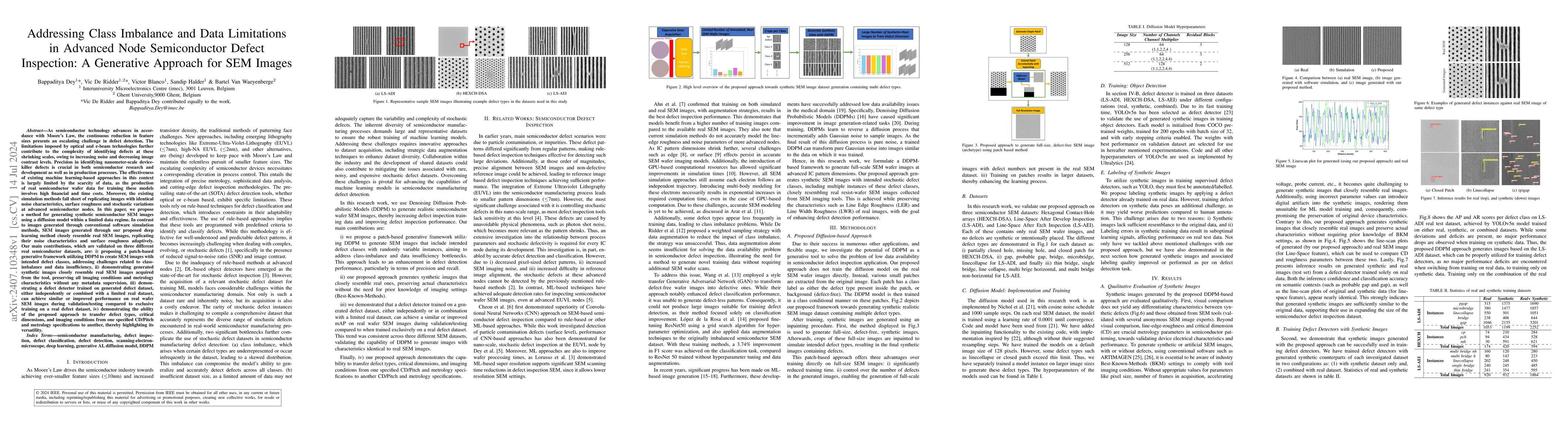Thumbnail for Addressing Class Imbalance and Data Limitations in Advanced Node
  Semiconductor Defect Inspection: A Generative Approach for SEM Images