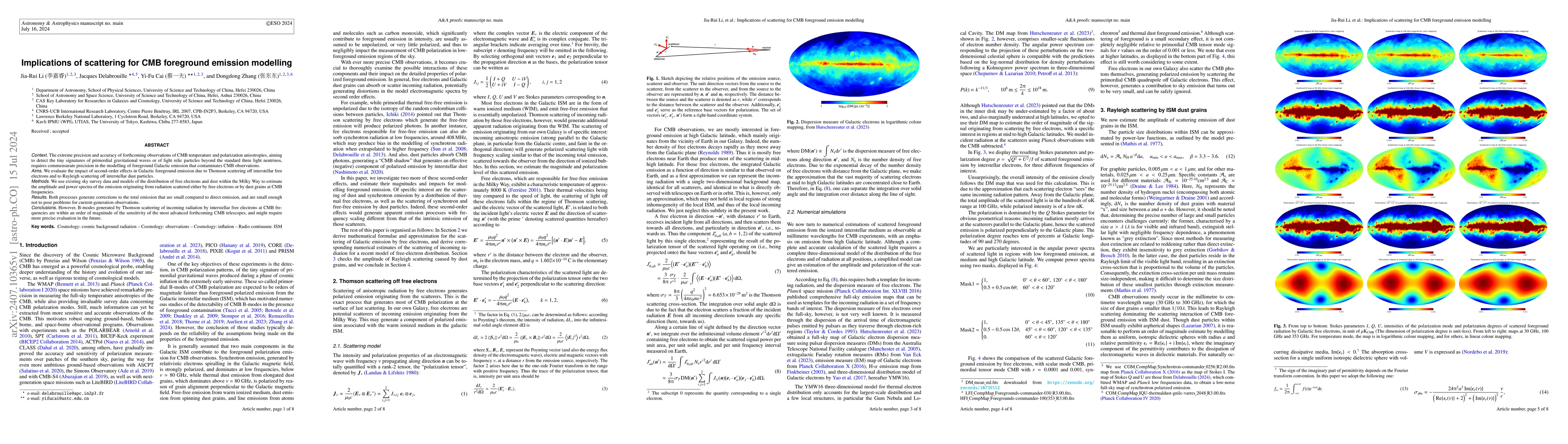 Thumbnail for Implications of scattering for CMB foreground emission modelling