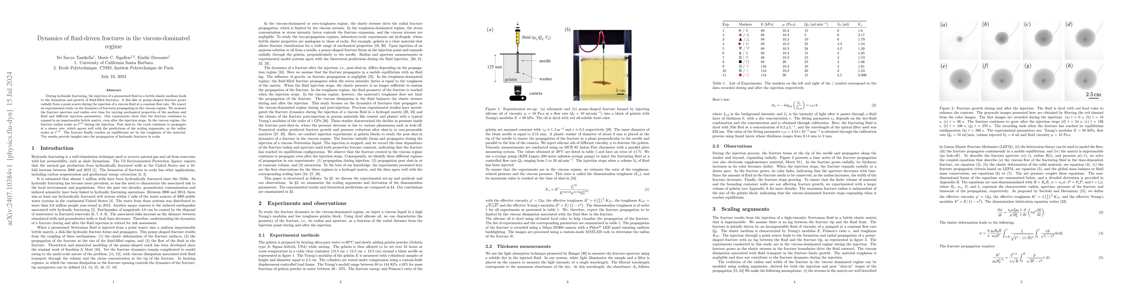Thumbnail for Dynamics of fluid-driven fractures in the viscous-dominated regime