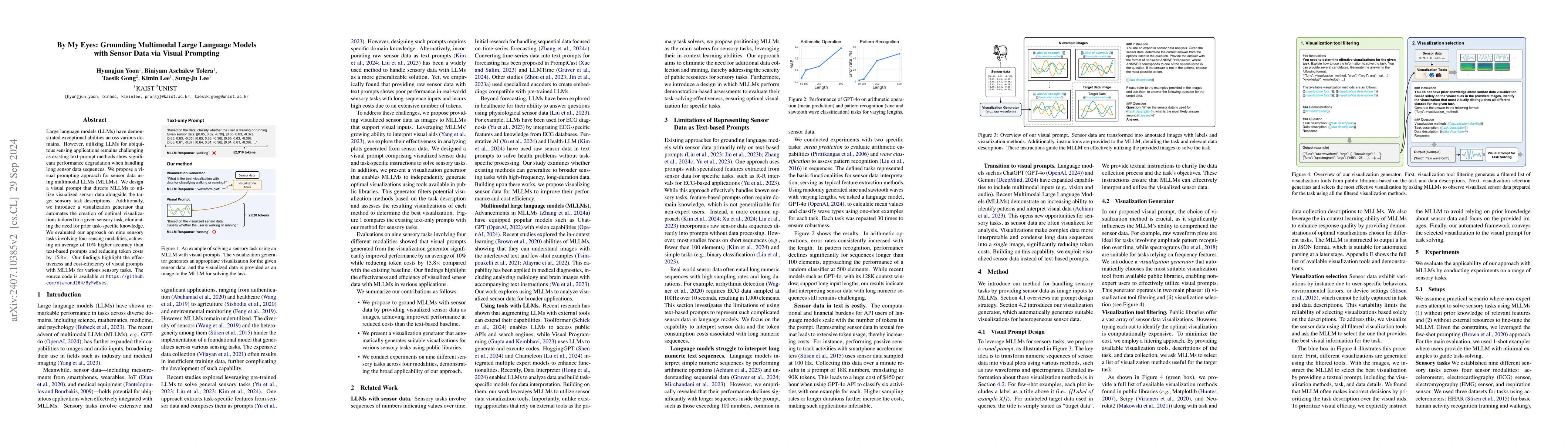 Thumbnail for By My Eyes: Grounding Multimodal Large Language Models with Sensor Data
  via Visual Prompting