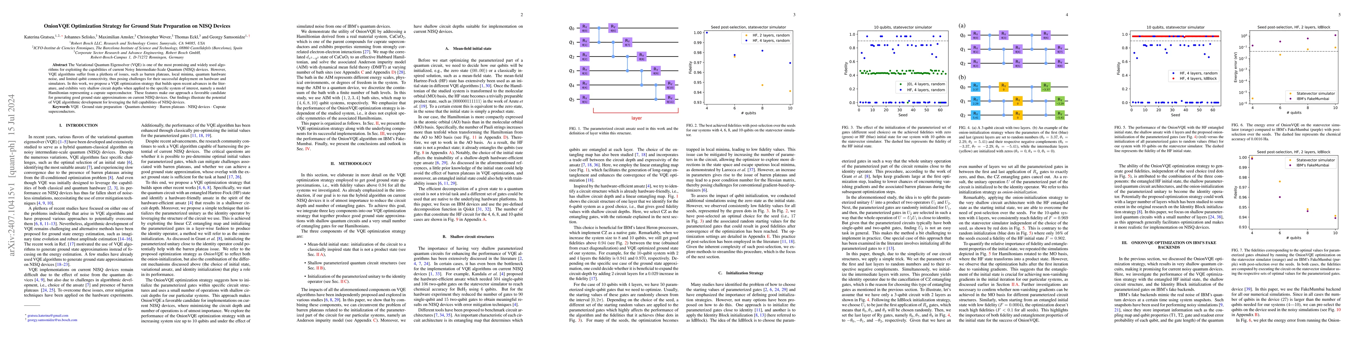 Thumbnail for OnionVQE Optimization Strategy for Ground State Preparation on NISQ
  Devices