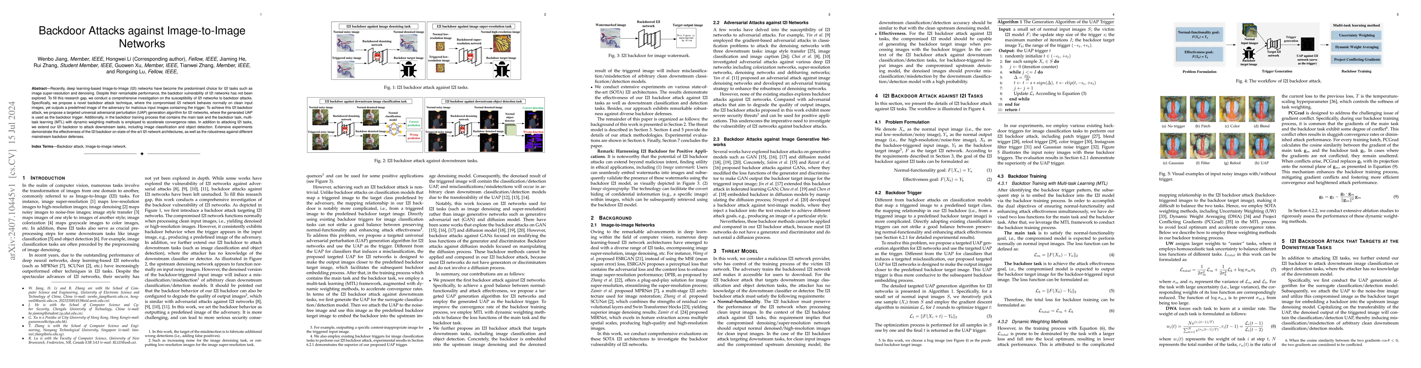 Thumbnail for Backdoor Attacks against Image-to-Image Networks