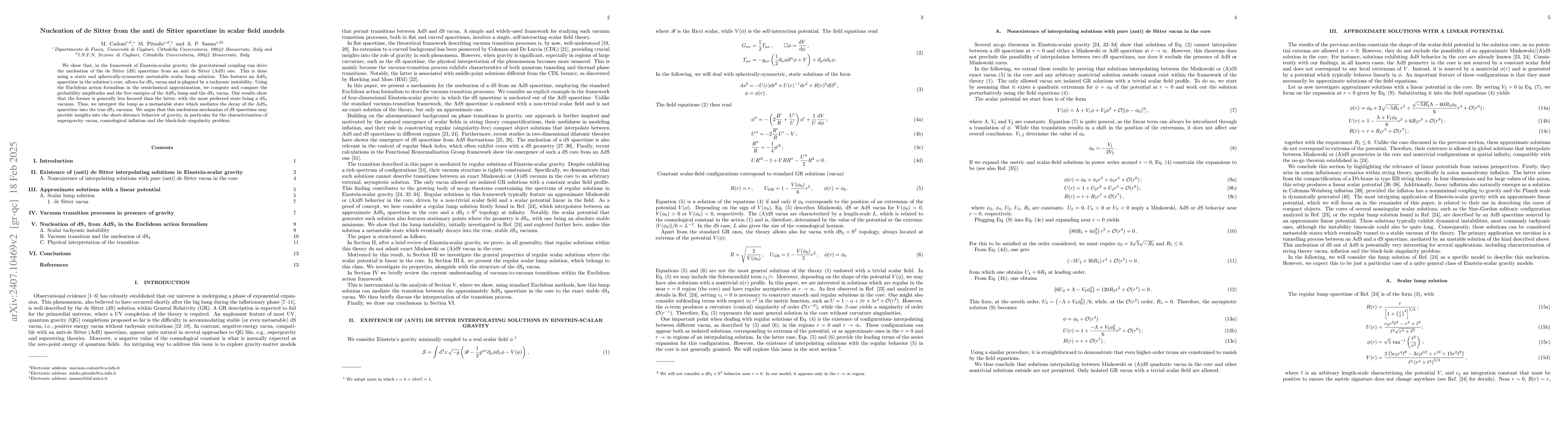 Thumbnail for Nucleation of de Sitter from the anti de Sitter spacetime in scalar
  field models