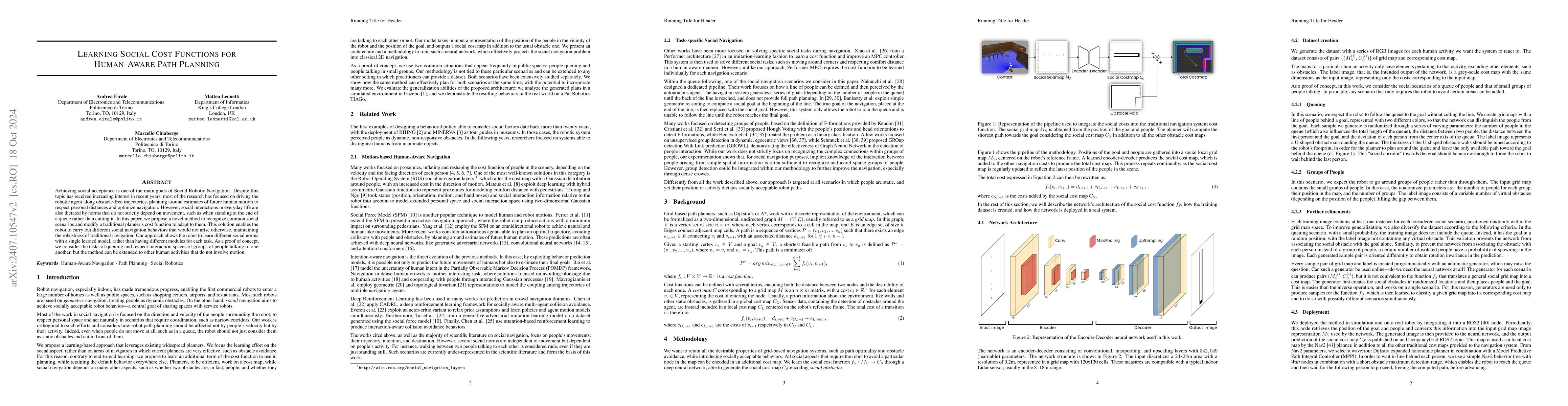 Thumbnail for Learning Social Cost Functions for Human-Aware Path Planning