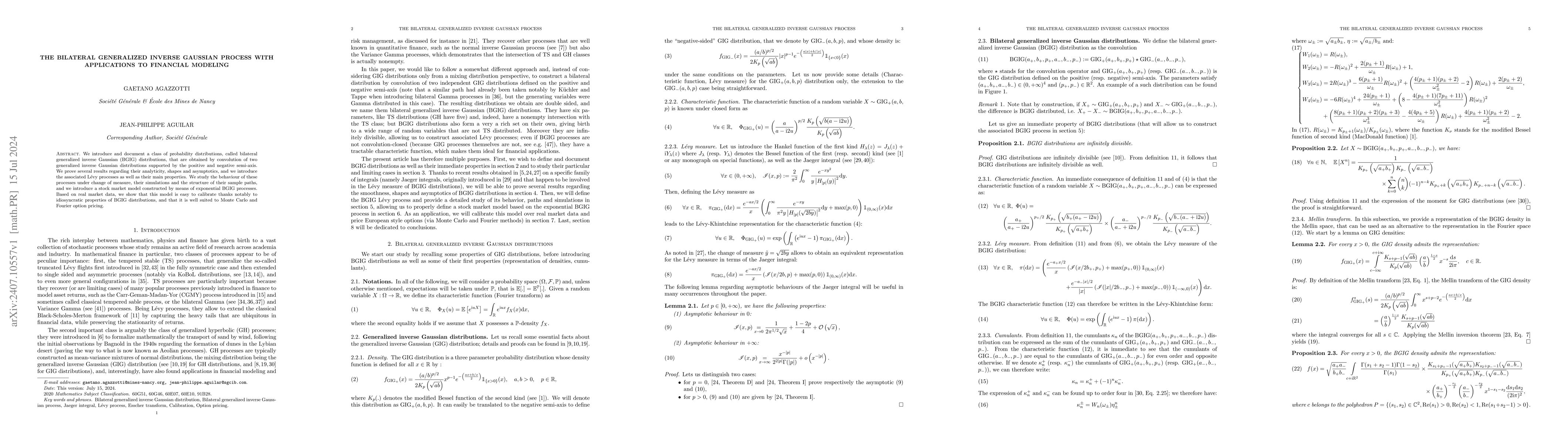 Thumbnail for The bilateral generalized inverse Gaussian process with applications to
  financial modeling